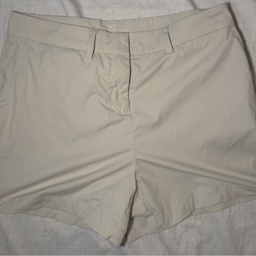 Women's Southern Tide Lightweight Beige Shorts